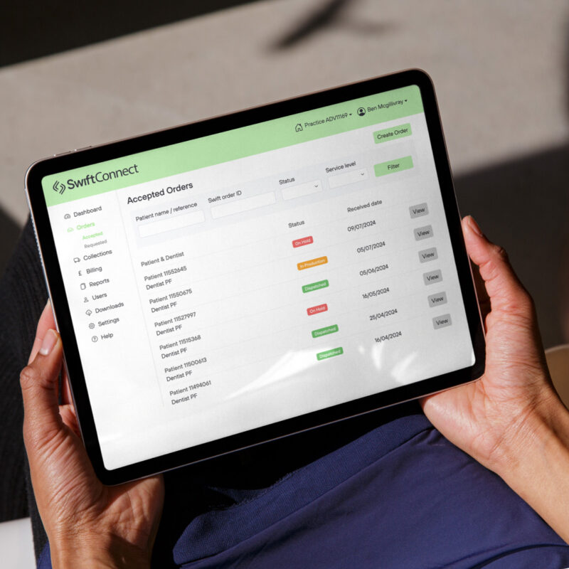 swiftdental-swiftconnect-ipad