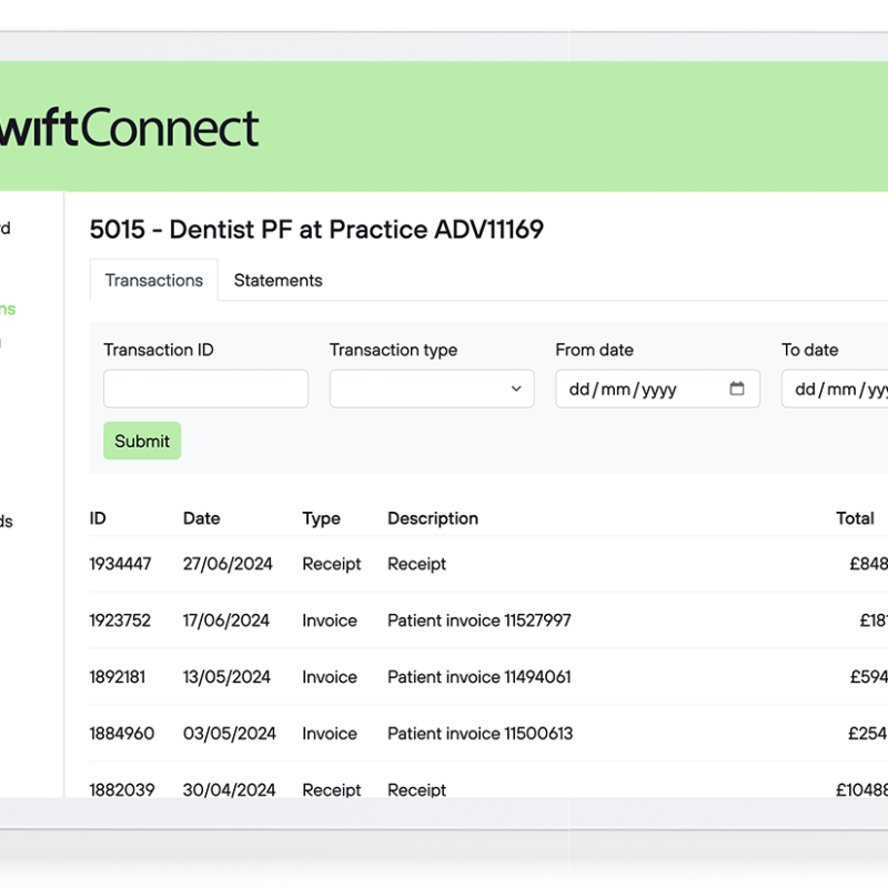 wiftdental-swift-plus-invoices-statements